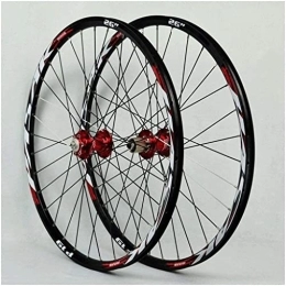 HCZS Spares Wheelset 26 27.5 / 29Inch Mountain Bike Wheel, Double Layer Alloy Rim Disc Brake Bicycle Wheelset MTB 32H 7-11speed Hubs Sealed Bearing QR road Wheel