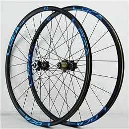 Amdieu Spares Wheelset 26 27.5 29Inch Mountain Bike Wheelset, 24 Hole Rim Quick Release Aluminum Alloy Disc Brake Cycling Bicycle Wheels 8-12 Speed Gear road Wheel (Color : Blue, Size : 29inch)