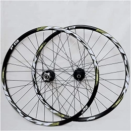 SJHFG Mountain Bike Wheel Wheelset 26 / 27.5 / 29inch MTB Front Rear Wheel Set, Quick Release 32H Double Wall Wheel Disc Brake 7 / 8 / 9 / 10 / 11 Speed Hollow Hub road Wheel (Color : D, Size : 26inch)