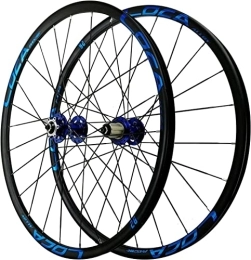 Amdieu Mountain Bike Wheel Wheelset 26 / 27.5'' Bike Wheels, Mountain Bike Quick Release Wheel Set 24 Holes Aluminum Alloy Disc Brake Wheel 11 / 12 Speed road Wheel (Color : Blue, Size : 27.5inch)