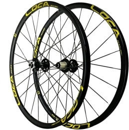 SJHFG Mountain Bike Wheel Wheelset 26 / 27.5inch Bike Wheelset, Aluminum Alloy 24H Double Wall MTB Rim 8 / 9 / 10 / 11 / 12 Speed 6-stud Disc Brake Wheel Cycling Wheels road Wheel (Color : Black Hub, Size : 26inch)