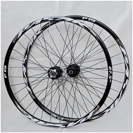 CEmeLi Mountain Bike Wheel Wheelset 26 inch 27.5" 29ER Bicycle Rim Double Wall Alloy Bike Wheel Hybrid / Mountain for 7 / 8 / 9 / 10 / 11 Speed Rim (Black 27.5 inch)