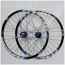 CEmeLi Mountain Bike Wheel Wheelset 26 inch 27.5" 29ER Bicycle Rim Double Wall Alloy Bike Wheel Hybrid / Mountain for 7 / 8 / 9 / 10 / 11 Speed Rim (Blue 27.5 inch)