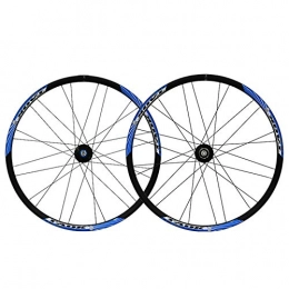 CHICTI Spares Wheelset 26 Inch Mountain Bike Double Wall Aluminum Alloy Disc Brake Quick Release Cycling Bicycle 7 8 9 Speed 24 Holes (Color : A)