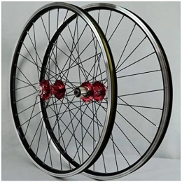 HCZS Spares Wheelset 26In MTB Bike Front Rear Wheel, 32H Bicycle Wheelset Double Layer Alloy Rim 6 Sealed Bearing Disc / Rim Brake QR 7-11 Speed road Wheel