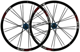SJHFG Mountain Bike Wheel Wheelset 26In MTB Bike Wheel, Six-Hole Disc Brake 24-Hole Flat Spoke American Valve For 26 * 1. 5-26 * 2.125 Tires 7-8-9-10 Speed Cassette road Wheel (Color : BALCK, Size : 26INCH)