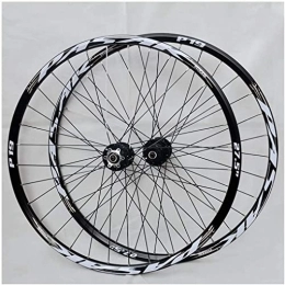 SJHFG Mountain Bike Wheel Wheelset 26Inch 27.5" 29er MTB Bike Wheelset, Aluminum Alloy Rim Disc Brake Mountain Cycling Wheels for 7 / 8 / 9 / 10 / 11 Speed road Wheel (Color : Black, Size : 29INCH)