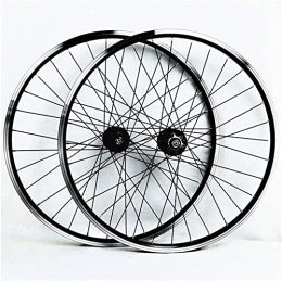 Amdieu Spares Wheelset 26inch Mountain Bike Wheelset, Quick Release Front Rear Wheel Set Double Wall Aluminum Alloy Disc / V-Brake Cycling 32 Hole 7-11 Speed road Wheel (Color : B)
