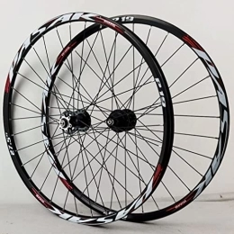 HCZS Spares Wheelset Mountain Bike Wheelset, 26 / 27.5 / 29In Disc Brake Quick Release Cycling Wheels MTB Rim 32H Hub for 7 / 8 / 9 / 10 / 11 / 12 Speed Cassette road Wheel