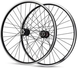 HCZS Spares Wheelset MTB Bike Wheel 26 27.5 29In, Disc / V Brake Double Wall Alloy Rims Bicycle Wheelset QR 9mm 6 Pawls 7-11 Speed Cassette 24H road Wheel