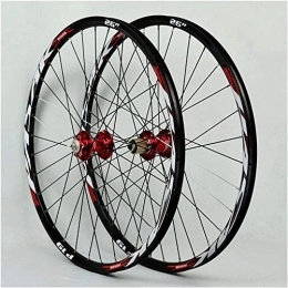 HCZS Spares Wheelset MTB Front Rear Wheel, 32H Double Wall Cassette Quick Release Bicycle Wheel Set Aluminum Alloy Disc Brake 7 / 8 / 9 / 10 / 11Speed road Wheel