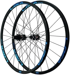 SJHFG Mountain Bike Wheel Wheelset Thru Axle Disc Brake Cycling Wheels, 26" / 27.5" / 700c / 29 Bicycle Rim 24H Hub 7 / 8 / 9 / 10 / 11 / 12 Speed Cassette MTB Front and Rear Wheel road Wheel (Color : Blue, Size : 26inch)
