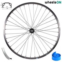 wheelsON Spares wheelsON 26" Front Wheel Mountain Bike / Hybrid Single Wall 36H Silver***5 Years Warranty***