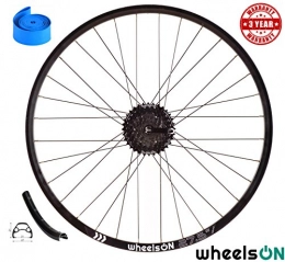 wheelsON Spares wheelsON 650b 27.5'' Rear Wheel Mountain Bike QR Disc+8 spd Shimano Cassette 32H Black