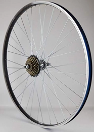 wheelsON Mountain Bike Wheel wheelsON 700c 28' Rear Wheel + 7 speed Freewheel Hybrid / Mountain Bike Black 36H