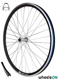 wheelsON Spares wheelsON 700c Front Wheel E-Bike E-City Shimano Hub Sapim Stainless Steel Spokes QR Black / Silver