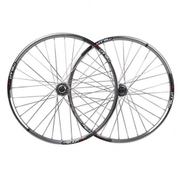 WYBD.Y Mountain Bike Wheel WYBD.Y 26 Inches Mountain Wheel Set Bicycle Disc Brake Wheel Set Front Wheel Rear Wheel Polished Silver Flat Spokes