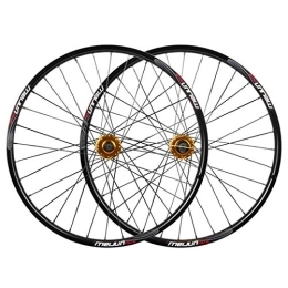 XBR Spares XBR Upgrade Bike Rim MTB Bicycle Wheel Set 26 Inch Mountain Bike Double Wall Rims Disc Brake Hub QR For 7 / 8 / 9 / 10 Speed Cassette 32 Spoke Quick Release Axles Bicycle Accessory