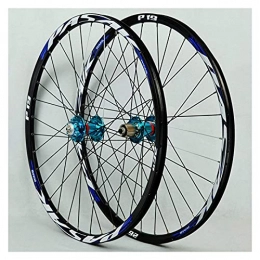 XCZZYC Spares XCZZYC 26 / 27.5 / 29in Mountain Bike Wheelset Bicycle Wheel Double Walled Aluminum Alloy MTB Rim QR Disc Brake 32H 7-11 Speed Cassette (Size : 27.5in)