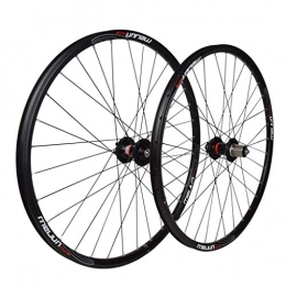 XCZZYC Mountain Bike Wheel XCZZYC 26 inch Bicycle wheel MTB wheel set disc brake Quick Release 7, 8, 9, 10 Speed (Color : Black, Size : 26inch)