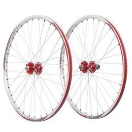 XCZZYC Mountain Bike Wheel XCZZYC Bicycle Wheelset 26 Inch MTB Cycling Wheel Rims 559 Disc Brake Bike Sealed Bearing Hub QR 32 Spoke For 11 Speed Cassette Flywheel (Color : White, Size : 26inch)