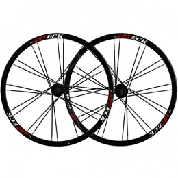 XCZZYC Spares XCZZYC Bike Wheelset 26 Inch MTB Disc Brake Bicycle Wheel 24 Spoke For 7-10 Speed Cassette Flywheel QR 2342g