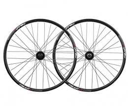 XCZZYC Spares XCZZYC Cycling Wheels 20 26" MTB Foldable Bicycle Front Rear Wheel Set Alloy Rim Disc Brake 7 8 9 10 Speed Sealed Bearings Hub