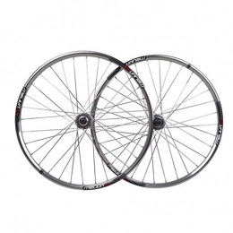 XCZZYC Mountain Bike Wheel XCZZYC Cycling Wheels Bicycle Wheelset For 26" MTB Front Rear Wheels Double Wall Alloy Rim Quick Release Disc Brake 32 Hole 8 9 10 Speed Silver