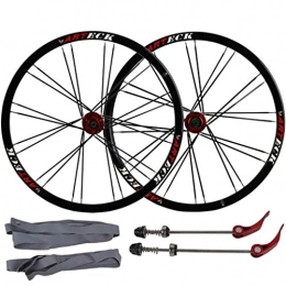 XCZZYC Spares XCZZYC Cycling Wheels Mountain Bike Wheelset 26 Inch, MTB Cycling Wheels Aluminum Alloy Double Wall Rim Disc Brake Quick Release Sealed Bearings Compatible 7 8 9 10 Speed