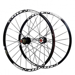 XCZZYC Mountain Bike Wheel XCZZYC Cycling Wheels MTB Wheels 26”27.5 Er Mountain Bike Wheelset Bicycle Milling Trilateral Alloy Rim Carbon Hub Black 1790g