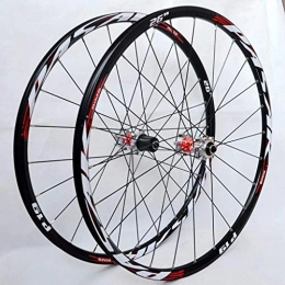 XCZZYC Spares XCZZYC MTB 26 27.5 Inch Bicycle Front & Rear Wheel Disc Brake Mountain Bike Wheelset Double Wall Alloy Rim For 7-11speed Cassette Flywheel Sealed Bearing Hub QR