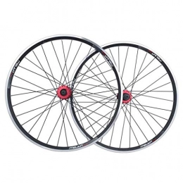 XCZZYC Mountain Bike Wheel XCZZYC MTB 26 Inch Bicycle Wheelset Double Wall Alloy Rim Disc / Rim Brake Quick Release Bike Wheel 7 / 8 / 9 / 10 Speed Cassette (Color : Black, Size : 26inch)