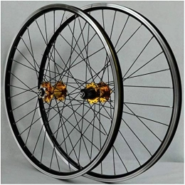 XCZZYC Mountain Bike Wheel XCZZYC MTB Bicycle Wheelset 26 Inch Double Wall Alloy Rims Disc / Rim Brake Bike Wheel QR Sealed Bearing Hubs 7-11 Speed Cassette 24H