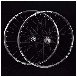 XCZZYC Mountain Bike Wheel XCZZYC MTB Wheelset 26 / 27.5 / 29 Inch Disc Brake Bicycle Front & Rear Wheel Double Wall Alloy Rim QR For 7-11 Speed Cassette Flywheel 32 Spoke Sealed Bearing