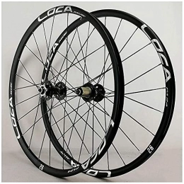 XCZZYC Mountain Bike Wheel XCZZYC Racing Bike Wheelset 26 Inch, Double Wall Aluminum 27.5 In MTB Cycling Wheels Disc Brake 24 Hole 7 / 8 / 9 / 10 / 11wheel