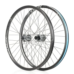 KOOZER Mountain Bike Wheel XF2046 Classic MTB Mountain Bike Front & Rear Tubeless Wheelset for Shimano 8-11S - 26 / 27.5 / 29" Black Grey (27.5")