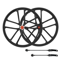 XHEEB 20 Inches MTB Bike Wheel Bicycle Wheel,Magnesium Alloy Disc Brake Integrated Wheel/American Valve/Cassette Freewheel Base/Front 100mm Rear 135mm/Mountain Bike Wheel
