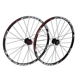 XHEEB Spares XHEEB 26 / 27.5 Inch MTB Bike Wheel Bicycle Wheel, Mountain Bike Wheel / 100-135MM Opengear / Support 7-8-9-10-11 Speed / Barrel Axle Disc Brake / 24 Holes / 120 Ring / Double Layer Latch Rim