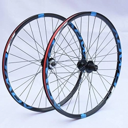 Xiami Spares Xiami Mountain Bike Wheel Set 26 / 27.5 / 29inch Aluminum Alloy Rim Cassette Disc Brake Quick Release Support 8 / 9 / 10 Speed Blue Trademark(Front Wheel+Rear Wheel) (Size : 29")