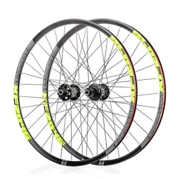 Xiami Spares Xiami Mountain Bike Wheelset 26" / 27.5" / 29" Aluminum Alloy Front 2 and Rear 4 Bearings The Classic 6 Pawl 72 Click System Barrel Shaft Quick Release Disc Brake Wheel Set(Front And Rear Wheel)