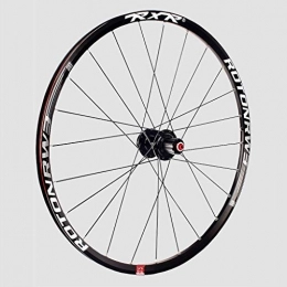 Xiami Spares Xiami RW3 Ultralight Mountain Bike Wheel Set Aluminum Alloy Rim 120 Sounds 5 Bearing 26" / 27.5" / 29" Bicycle Disc Brake Quick Release Black Hub(Front Wheel+Rear Wheel) (Color : Black, Size : 26")