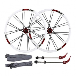 XIAOFEI 26 Inch 24h Bicycle Disc Brake Wheel Set, Mountain Bike Spoke Wheel Set Cutter Ring Hub, Axle Mtb Disc Brake Bicycle Wheel Support Alloy Rim Wheelset,A4