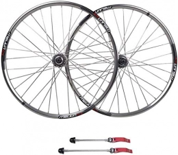 XIAOL Spares XIAOL MTB Bike Wheel Set, Double Wall MTB Rim Disc Brake Quick Release Mountain Bike Hole Disc Compatible 7 8 9 Speed, 26inch