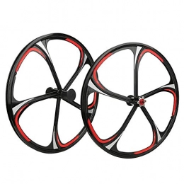 XINMYD Spares XINMYD Bike Wheel Set, 26in Aluminium Alloy Bike Integrated Hub 5 / 6 Holes Bearing Cassette Wheelset for Mountain Bicycle