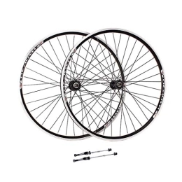 XYSQWZ Mountain Bike Wheel XYSQWZ V-Brake Bike Wheelset 26 Inch, Double Wall Aluminum Alloy MTB Cycling Wheels Quick Release 32 Hole 6 / 7 / 8 Speed Wheels Rim