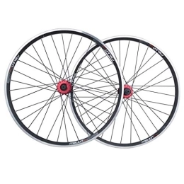 XYSQWZ Spares XYSQWZ V-Brake MTB Bike Wheelset 26 Inch, Double Wall Aluminum Alloy Bicycle Rim Disc Brake Quick Release 32 Hole 7 8 9 10 Speed Disc