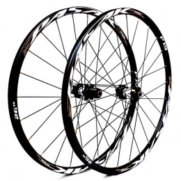 YHSFC Spares YHSFC 26"Mountain Bike Wheel Set Aluminum Alloy Light Straight Pull Perrin Disc Brake Wheels, F