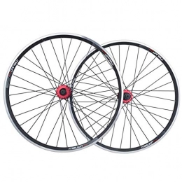 YHSFC Spares YHSFC Bicycle Wheel 26" 32 Hole Disc Brake V Brakes Wheels Set Dual Purpose Mountain Bike Aluminum Alloy Rim Group, A