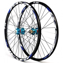 YHSFC Spares YHSFC Bicycle Wheel 32 Hole Double Rims Aluminum Alloy Bearing Quick Release Flower Drum Cassette Disc Brakes Mountain Wheels, C