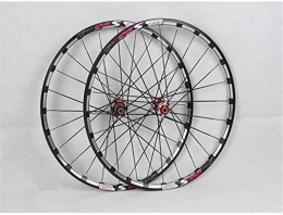 YSHUAI Spares YSHUAI mountain bike wheel, 26 / 27.5 inches bicycle rear Orne aluminum alloy rim MTB-wheel double-disc brake Palin Camp 8 9 10 courses, 24 holes, red, 66 cm